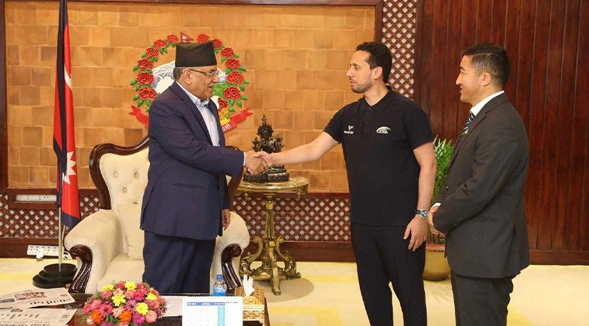 प्रधानमन्त्री दाहाल र एसिया रग्बीका अध्यक्ष कायसबीच छलफल