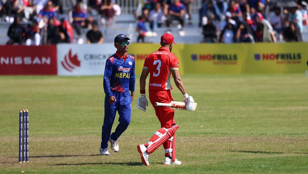 आईसीसी विश्वकप लिग- टु : नेपाल क्यानडासँग पराजित
