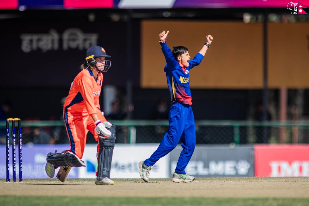 महिला टि–२० शृंखला : नेपालको लगातार तेस्रो हार
