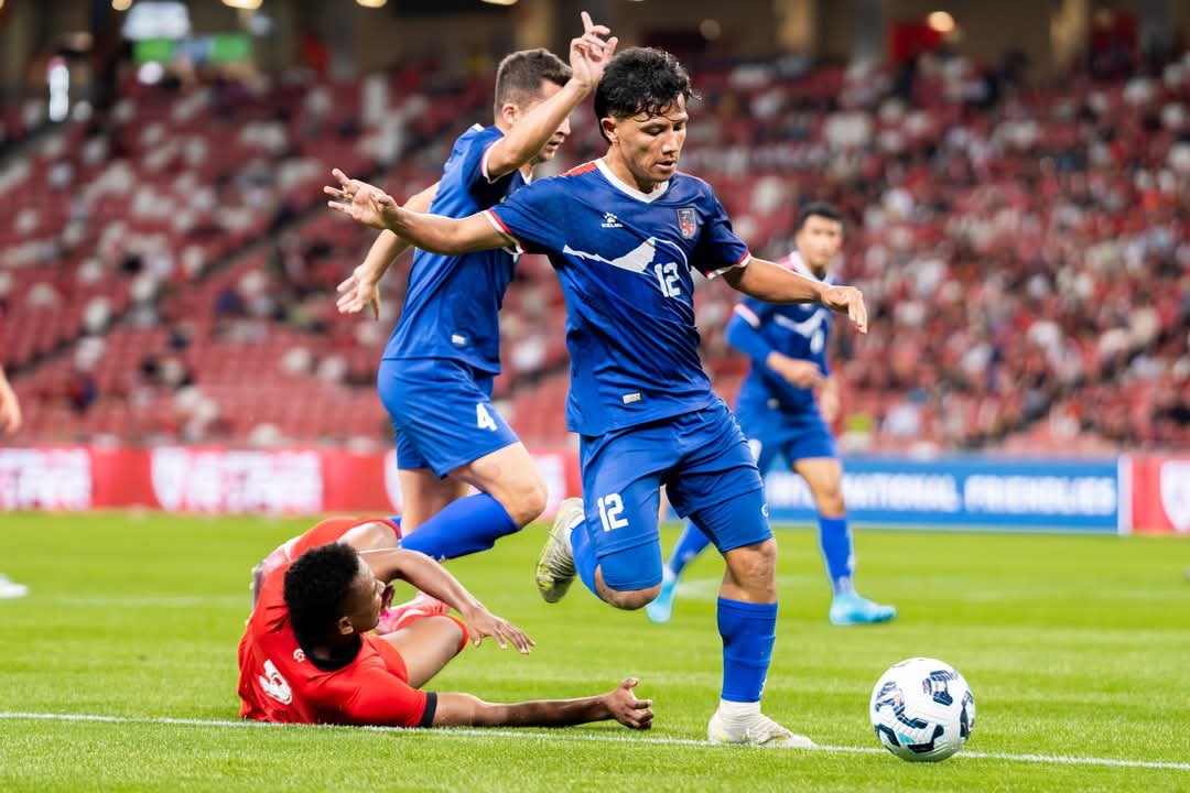 मैत्रीपूर्ण खेलमा सिङ्गापुरमाथी नेपाल १- ० ले विजयी