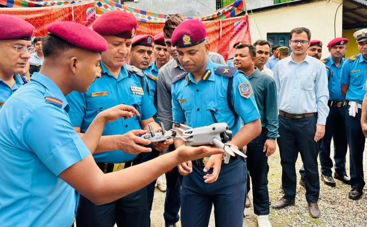 लेटाङमा ड्रोन प्रविधि शुभारम्भ प्रहरी सेवालाई आधुनिक बनाउने लक्ष्य