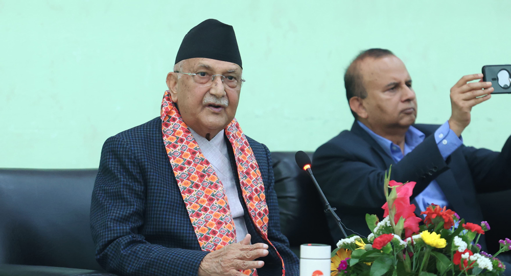 सुशासन र विकासलाई तीव्रता दिन एमालेको बहुमतको सरकार चाहिन्छ : प्रधानमन्त्री