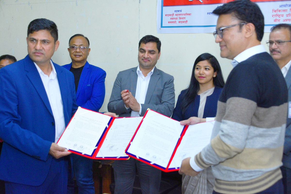 वीर अस्पतालमा स्तन तथा पाठेघरको मुखको क्यान्सरको निःशुल्क परीक्षण