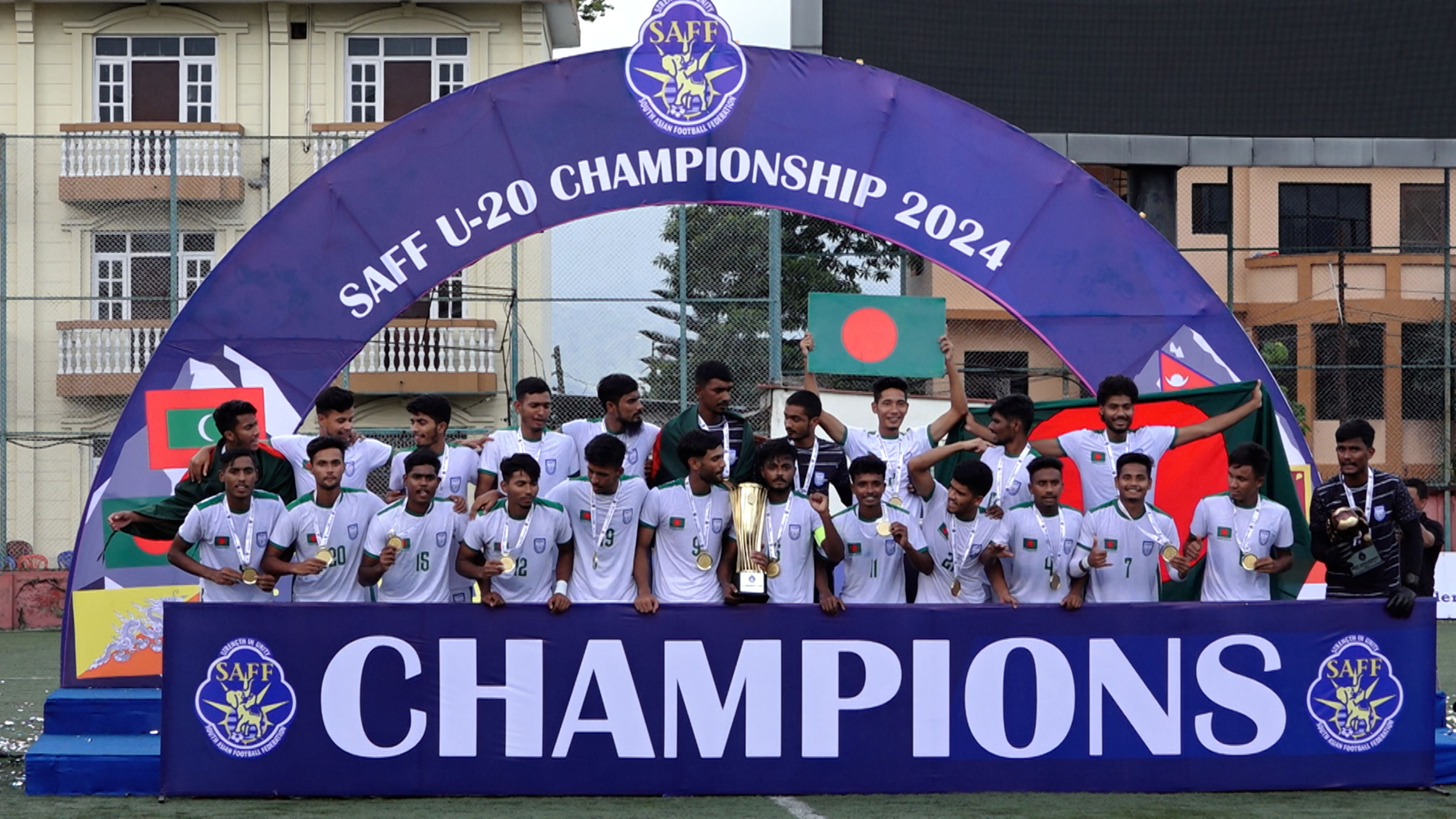 साफ यु-२० च्याम्पियनसिप : दुई पटकको च्याम्पियन नेपाललाई हराउँदै बंगलादेश पहिलोपटक च्याम्पियन