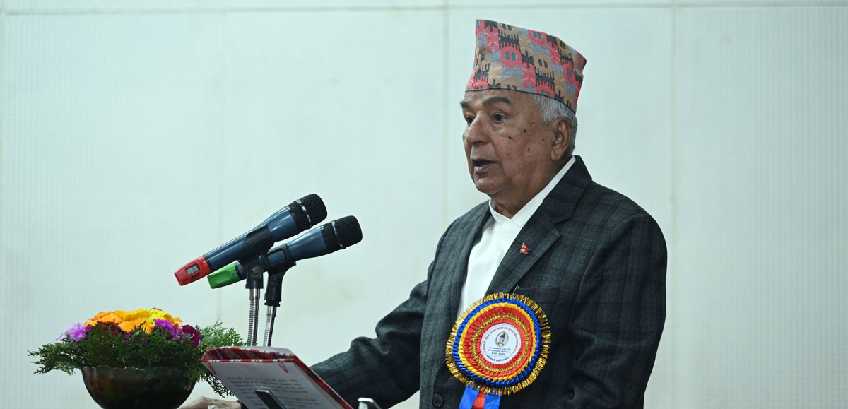 नेपालीलाई एउटै सूत्रमा बाँध्ने तत्त्व हाम्रो कला, साहित्य र संगीत हो : राष्ट्रपति पौडेल