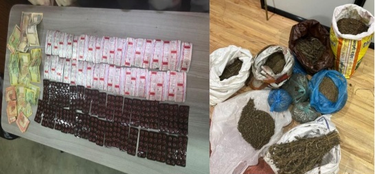 लागू औषध  र गाजा सहित ४ जना पक्राउ