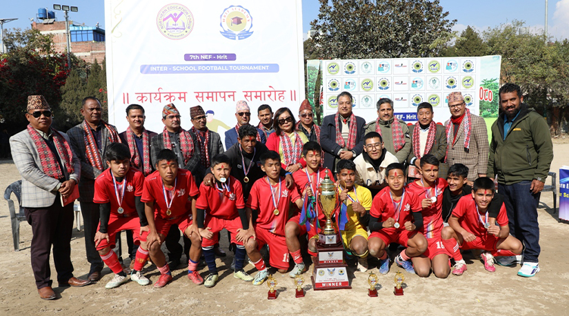 पिस प्वाइन्टलाई नेफ–ऋत कप जुनियर फुटबल उपाधि