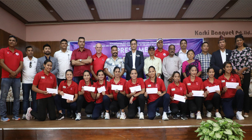 भलिबल खेलाडीलाई मासिक पारिश्रमिकको सुरुआत