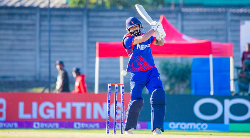 आईसीसी विश्वकप छनौट : युएईविरुद्ध नेपाल ३ विकेटले