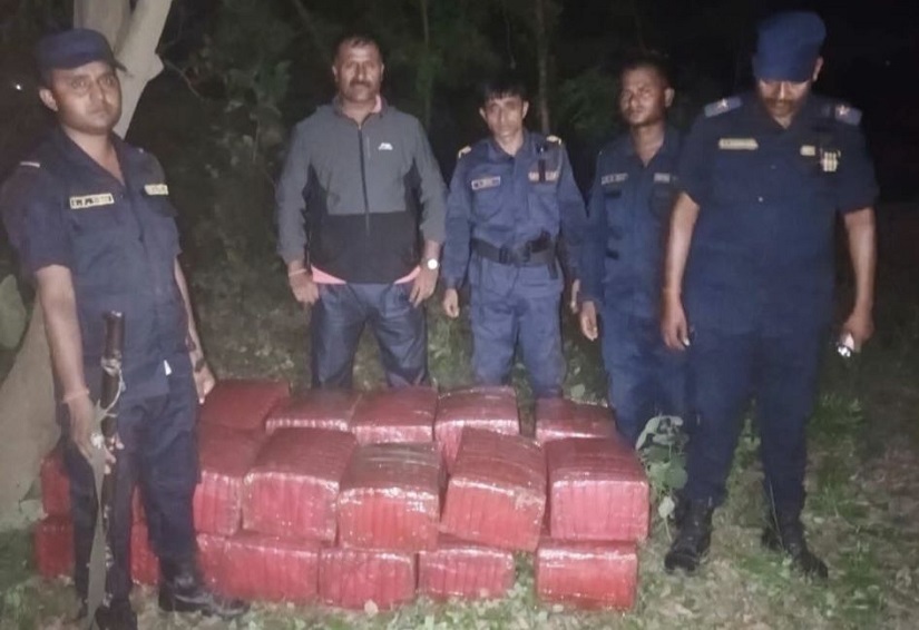 पर्सामा ३ सय ७० केजी गाँजा बरामद