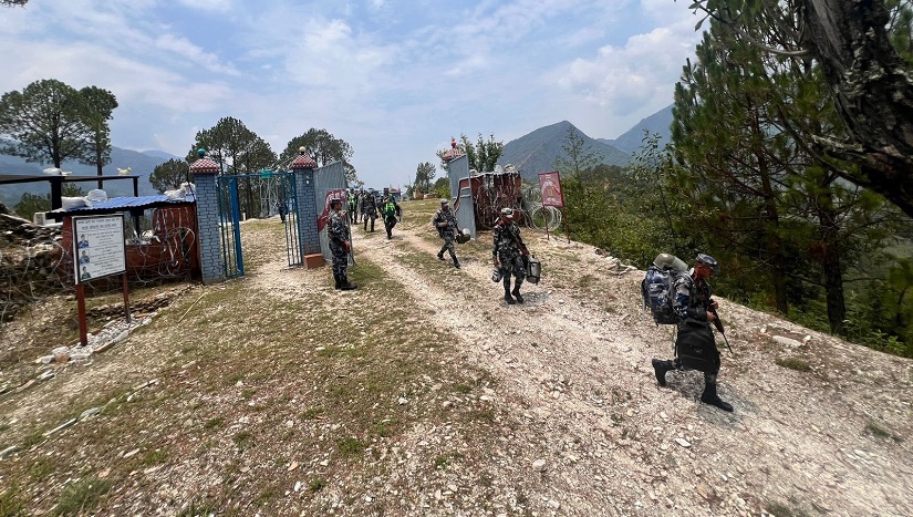 हुम्ला-बाजुरा विवादित क्षेत्रमा सुरक्षा बेस स्थापना