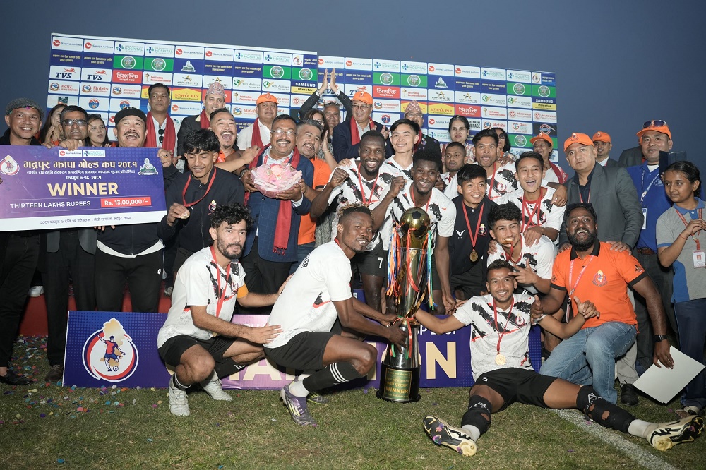 झापा गोल्डकपको उपाधि भद्रपुर ब्लेजर्सलाई