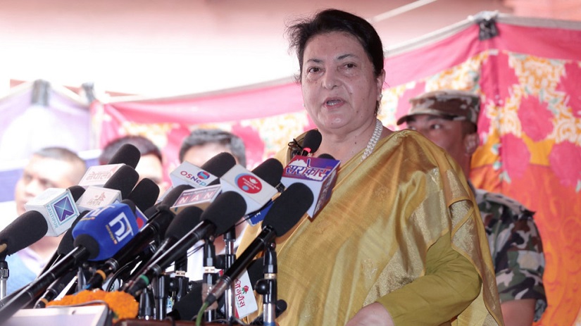 साथीहरू नेता भन्छन्, च्यासलले सदस्य नै स्वीकारेन : पूर्वराष्ट्रपति भण्डारी