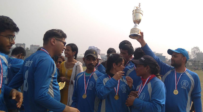 प्रदेशस्तरीय दृष्टिविहीन क्रिकेटको उपाधी मधेस प्रदेशलाई