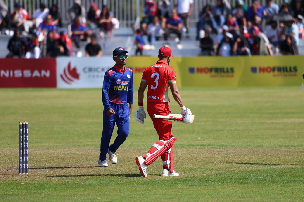 त्रिदेशीय शृङ्खलामा क्यानडासँग नेपाल पराजित