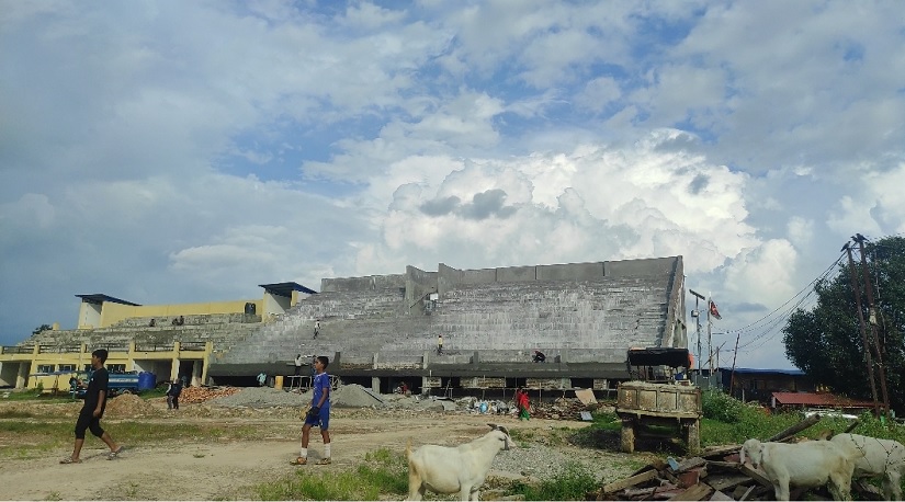 ४१ करोडको चौतारा ‘मिनी’ रङ्गशाला अलपत्र