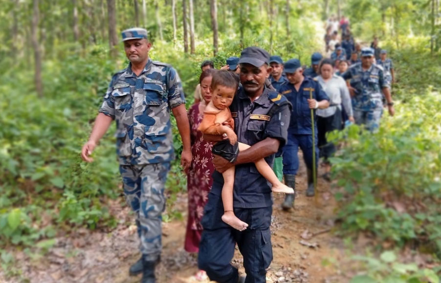 हराएको तीन दिनपछि बालक सकुशल फेला