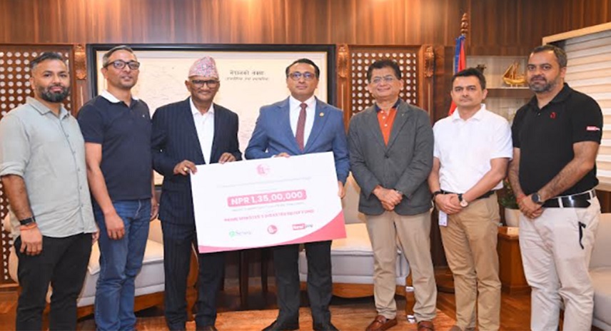 प्रधानमन्त्री दैवी प्रकोप उद्धार कोषमा एफवानसफ्ट ग्रुप १ करोड ३५ लाख सहयोग