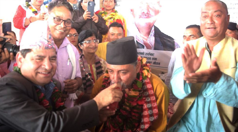 सांसद गौतमले आठौं दिनमा तोडे अनसन