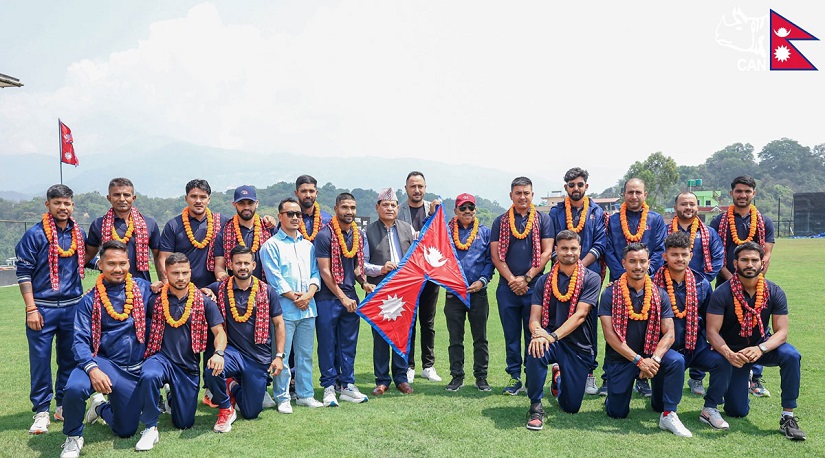 आईसीसी विश्वकप लिग-२ खेल्ने नेपाली टोलीको बिदाई