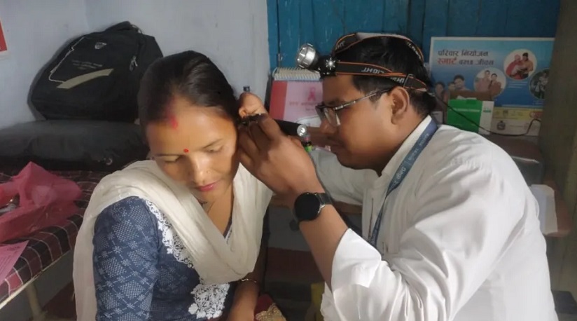 जुम्लामा निःशुल्क कान शिविरबाट २५९ जना लाभान्वित