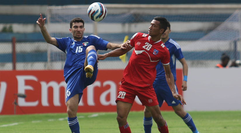 नेपाल कुवेतसँग ३–१ ले पराजित