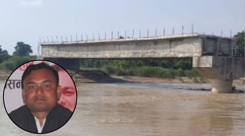 लालबकैया नदीको पुल निर्माण पुरा गर्न माग गर्दै आमरण अनशन