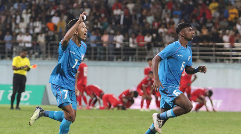 साफ यु-१९ च्याम्पियनसिप : नेपाल भारतसँग पराजित