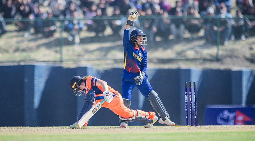 महिला टी-२० श्रृंखला : नेपाल नेदरल्याण्ड्ससँग २० रनले पराजित