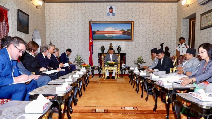 जलवायु परिवर्तनको सङ्कटबाट बच्न मिलेर काम गर्न न्युजिल्याण्डका उपप्रधानमन्त्रीलाई राष्ट्रपतिको आग्रह