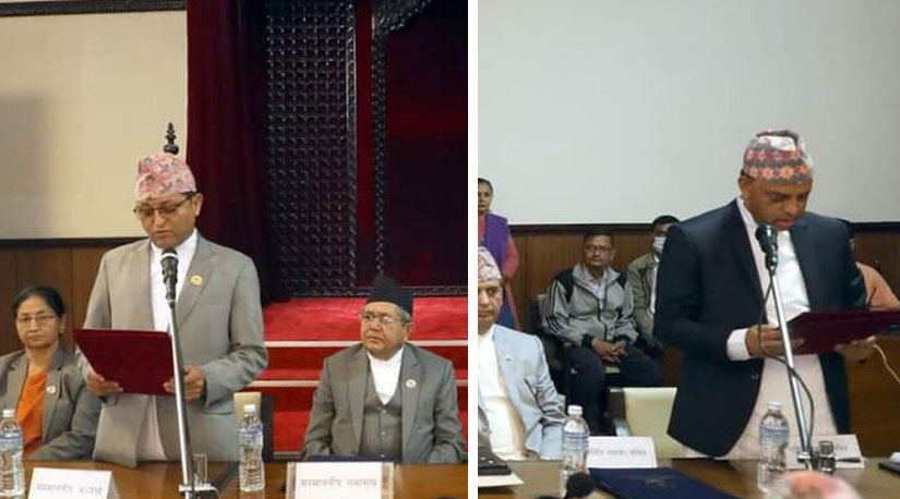 प्रतिनिधिसभा र राष्ट्रियसभाका सचिवले गरे शपथ ग्रहण