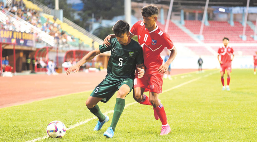 नेपाल पाकिस्तानसँग १–० ले पराजित