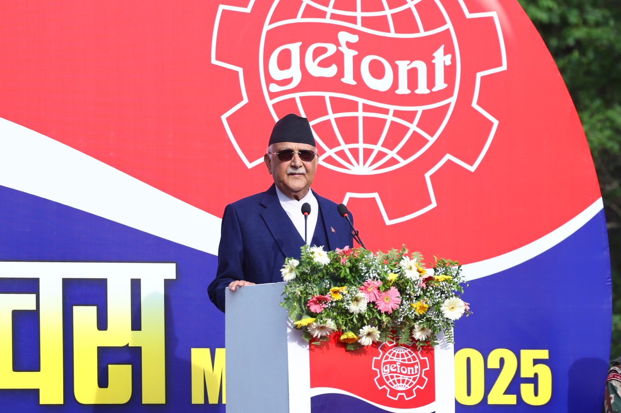 निरङ्कुश राजतन्त्र फर्काउने सपना देख्नेहरुविरुद्ध मजदुर वर्ग एकताबद्धरुपमा लाग्नुपर्छ : प्रधानमन्त्री
