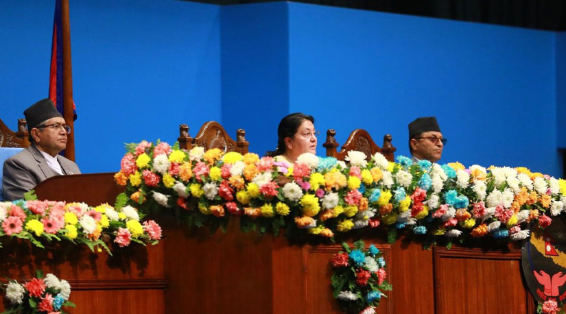 संघ तथा प्रदेश सरकारले मुलुकको हितमा काम गर्ने राष्ट्रपतिको विश्वास