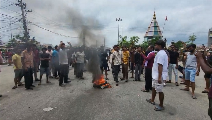 कप्तानगञ्जमा घटनाको विरोध गर्दै जनकपुरमा प्रदर्शन