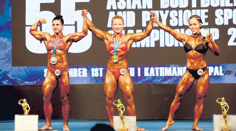 एसियन शारीरिक सुगठन च्याम्पियनसिपमा रजनीलाई स्वर्ण