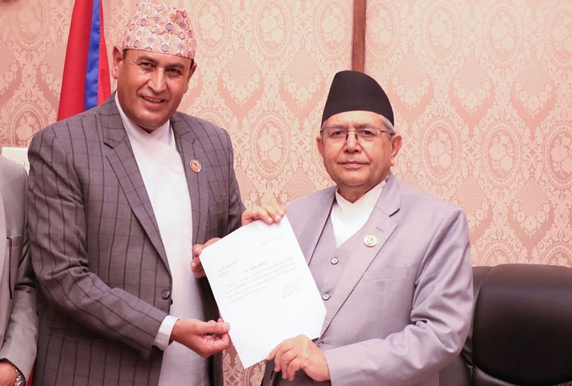 खतिवडाले बुझाए सभामुखलाई राजीनामा
