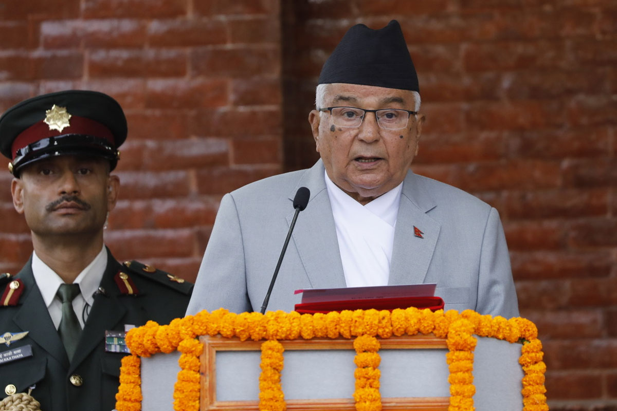 निर्धारित मितिमै निर्वाचन सम्पन्न गर्ने भूमिका खेल्न सबैलाई राष्ट्रपतिको आह्वान