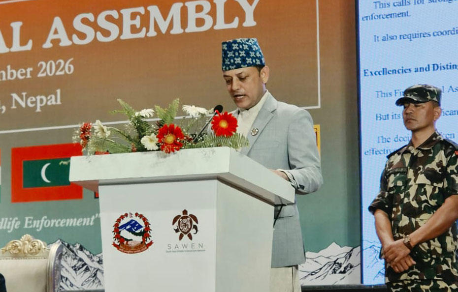 जलवायु परिवर्तनको भार नेपालले थेग्न सक्दैन : सभामुख