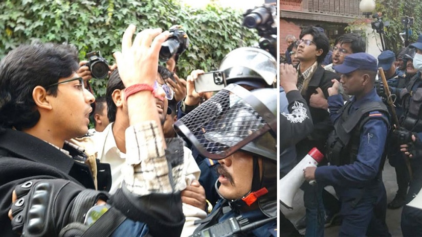 मिराज ढुंगाना नेतृत्वको ‘जेनजी’ समूहलाई प्रहरीले सिंहदरबार छिर्न दिएन