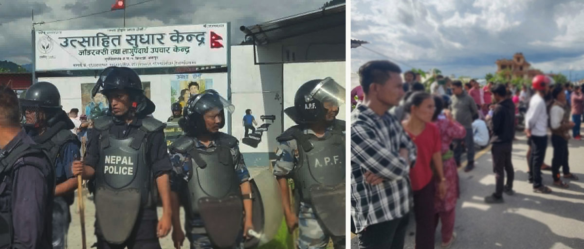 भक्तपुरको सुधार केन्द्रमा शाहीको मृत्यु, पीडित पक्ष तोडफोडमा उत्रिएपछि तनाव