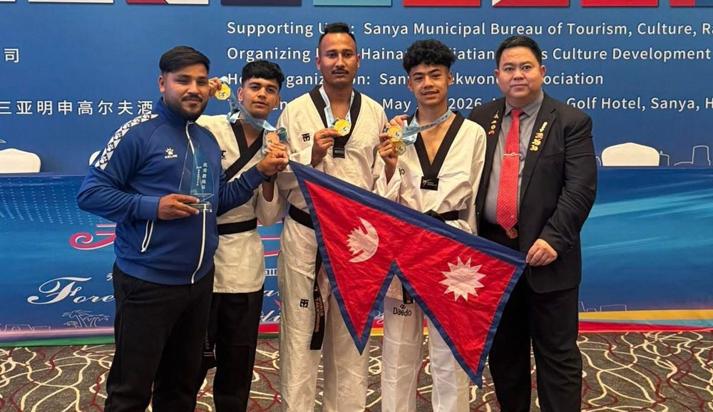 नेपाललाई तेक्वान्दोमा चार स्वर्ण पदक