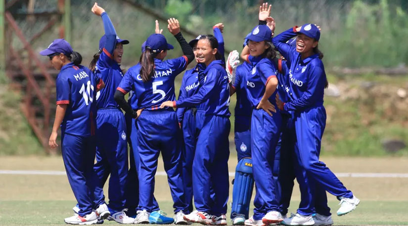 महिला टी-२० विश्वकप एसिया छनोट : नेपाल थाइल्यान्डसँग ४६ रनले पराजित