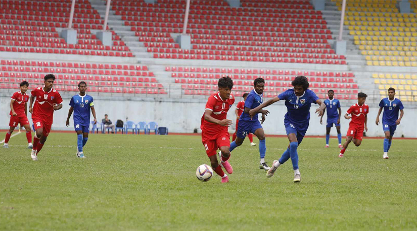 नेपालले माल्दिभ्सलाई ४–१ अन्तर गोलको शानदार जितसँग सेमिफाइनल