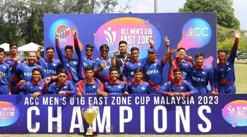 नेपाल एसिसी यू–१६ इष्ट जोन कप क्रिकेटको च्याम्पियन