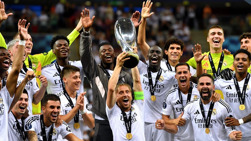 रियल मड्रिडले जित्यो यूईएफए सुपर कपको उपाधि 