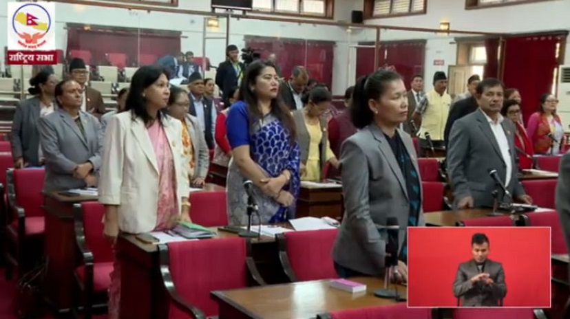 प्रधानमन्त्रीको अभिव्यक्तिलाई लिएर राष्ट्रियसभा बैठक अवरुद्ध