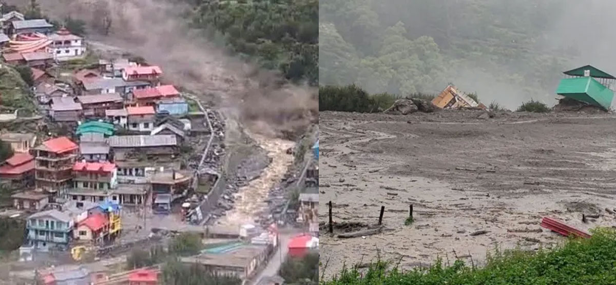 भारतको उत्तराखण्डमा भीषण बाढी : १३० जनाको उद्धार, १० भारतीय सेनासहित १०० बढी बेपत्ता